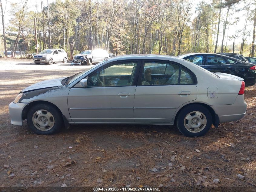 2003 Honda Civic Hybrid VIN: JHMES96673S009995 Lot: 40799266