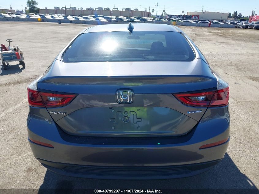 2019 Honda Insight Ex VIN: 19XZE4F54KE013959 Lot: 40799297