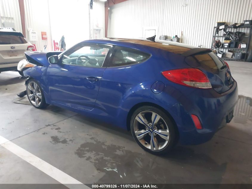 2012 Hyundai Veloster Base W/Gray VIN: KMHTC6AD2CU054000 Lot: 40799326