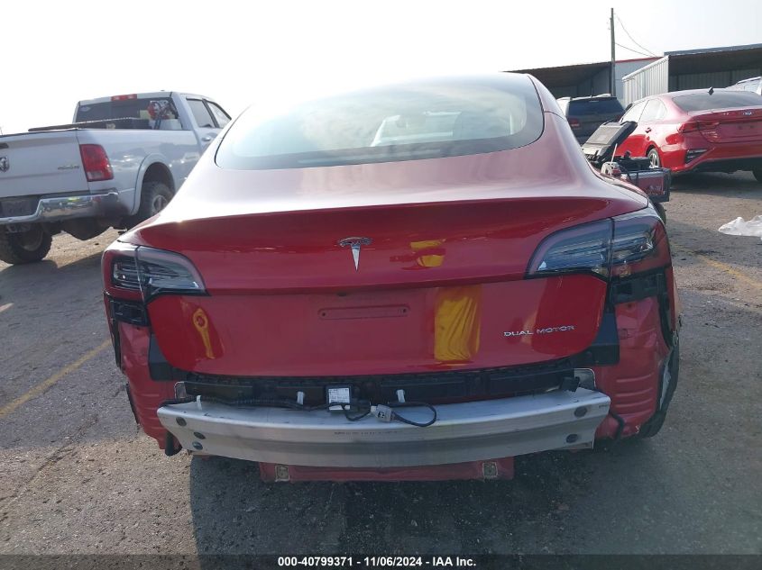 2022 Tesla Model 3 Long Range Dual Motor All-Wheel Drive VIN: 5YJ3E1EB9NF120368 Lot: 40799371