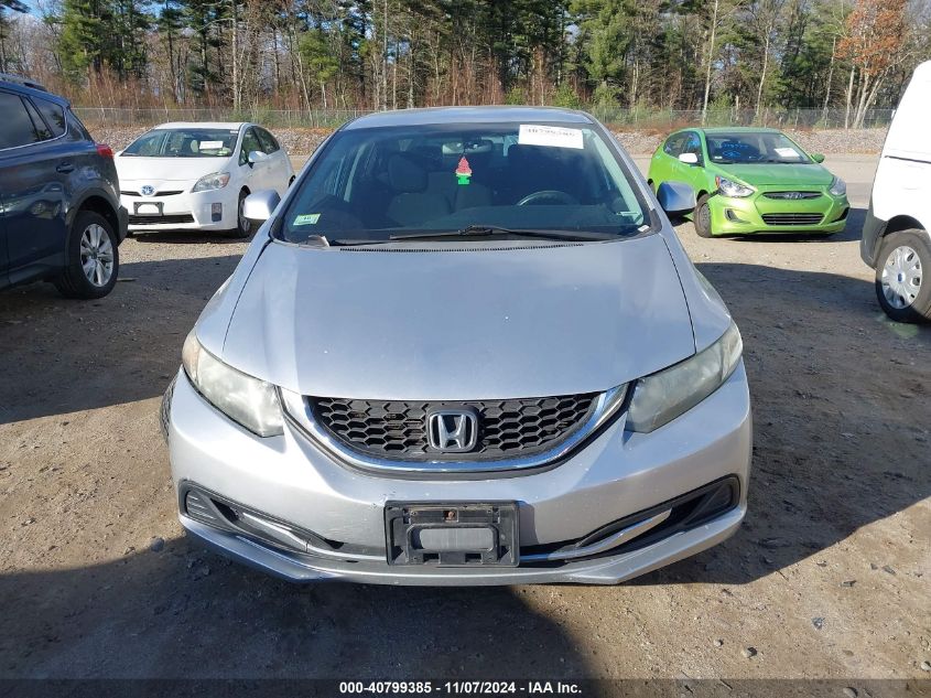 2013 Honda Civic Lx VIN: 2HGFB2F59DH600876 Lot: 40799385