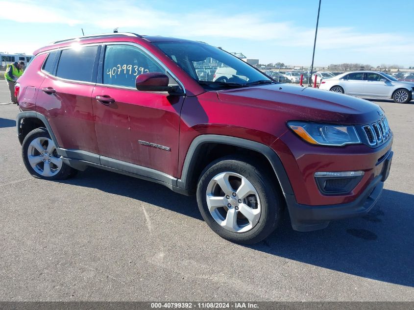 VIN 3C4NJDBB0MT552227 2021 Jeep Compass, Latitude 4X4 no.1