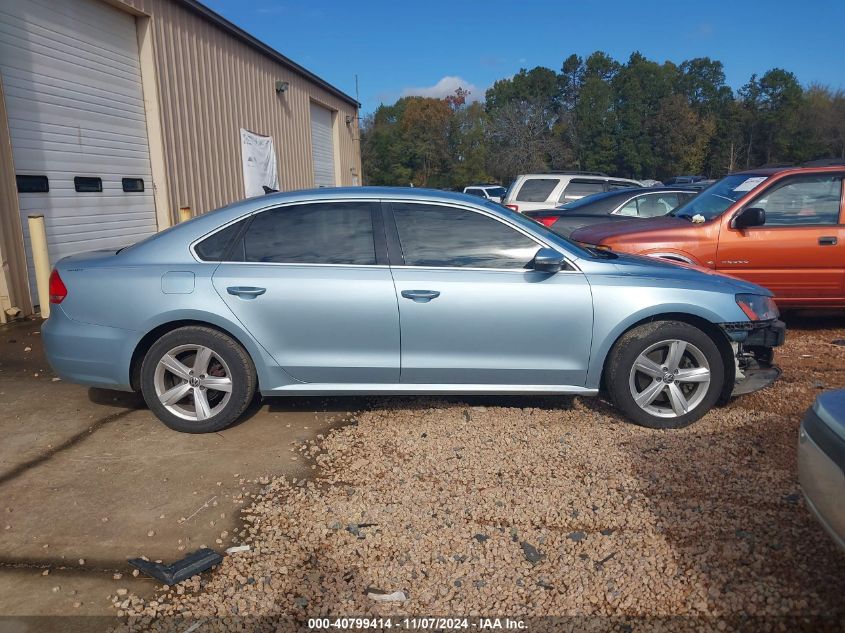 2012 Volkswagen Passat 2.0L Tdi Se VIN: 1VWBN7A3XCC028688 Lot: 40799414