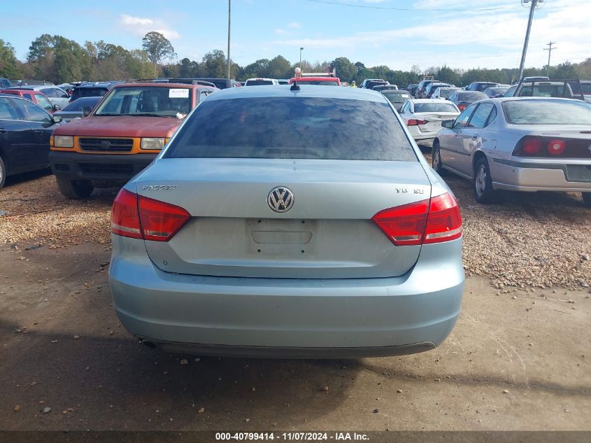 2012 Volkswagen Passat 2.0L Tdi Se VIN: 1VWBN7A3XCC028688 Lot: 40799414