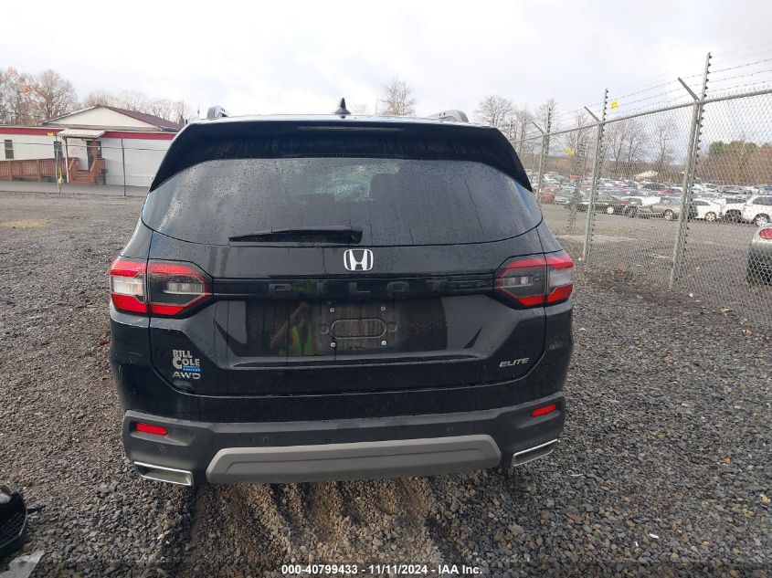 2023 Honda Pilot Elite VIN: 5FNYG1H88PB054205 Lot: 40799433