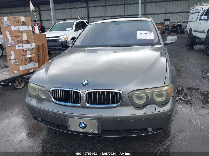 2004 BMW 745I VIN: WBAGL63494DP69518 Lot: 40799463