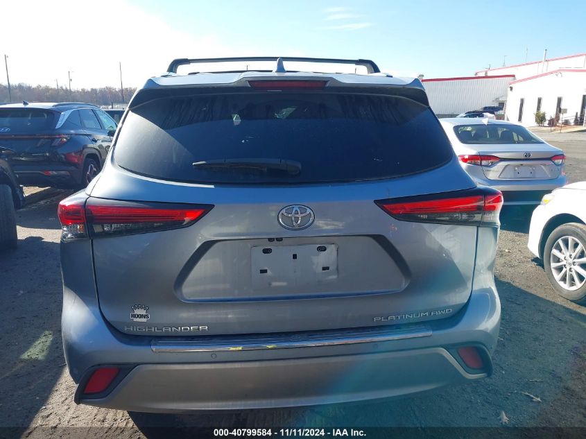 2021 Toyota Highlander Platinum VIN: 5TDFZRBH2MS144529 Lot: 40799584