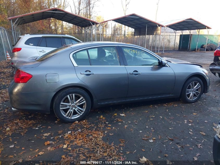 2013 Infiniti G37X VIN: JN1CV6AR8DM754649 Lot: 40799617