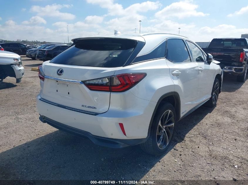 VIN 2T2BGMCA1JC024374 2018 Lexus RX, 450H no.4