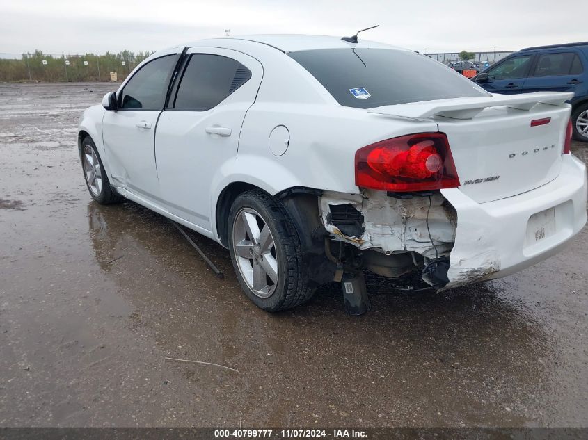 2013 Dodge Avenger Sxt VIN: 1C3CDZCB4DN581275 Lot: 40799777