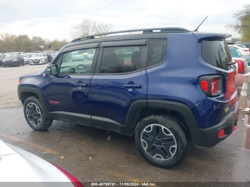 2016 Jeep Renegade Trailhawk VIN: ZACCJBCTXGPC54704 Lot: 40799781