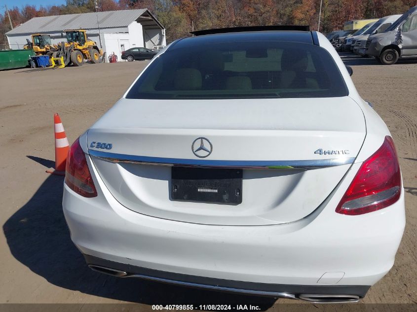 2017 Mercedes-Benz C 300 4Matic/Luxury 4Matic/Sport 4Matic VIN: 55SWF4KB5HU209535 Lot: 40799855