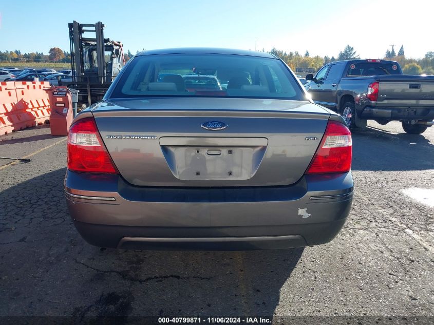 2005 Ford Five Hundred Sel VIN: 1FAFP24165G166080 Lot: 40799871