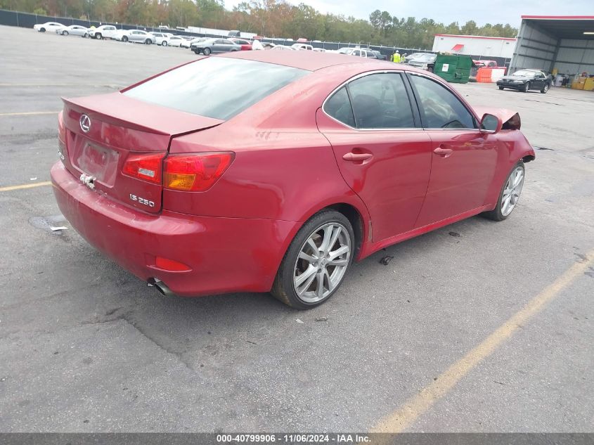 2006 Lexus Is 250 VIN: JTHBK262362005289 Lot: 40799906