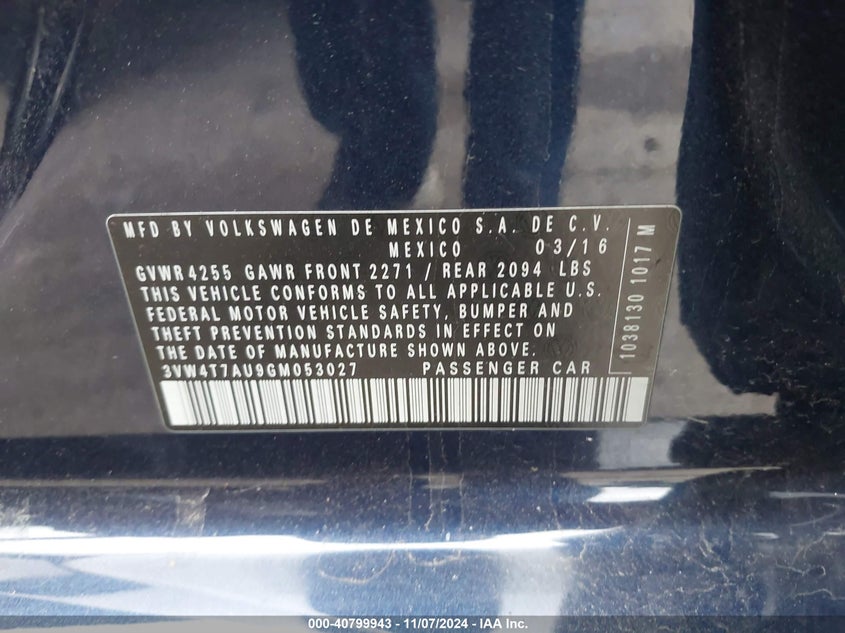 2016 VOLKSWAGEN GOLF GTI SE 4-DOOR - 3VW4T7AU9GM053027