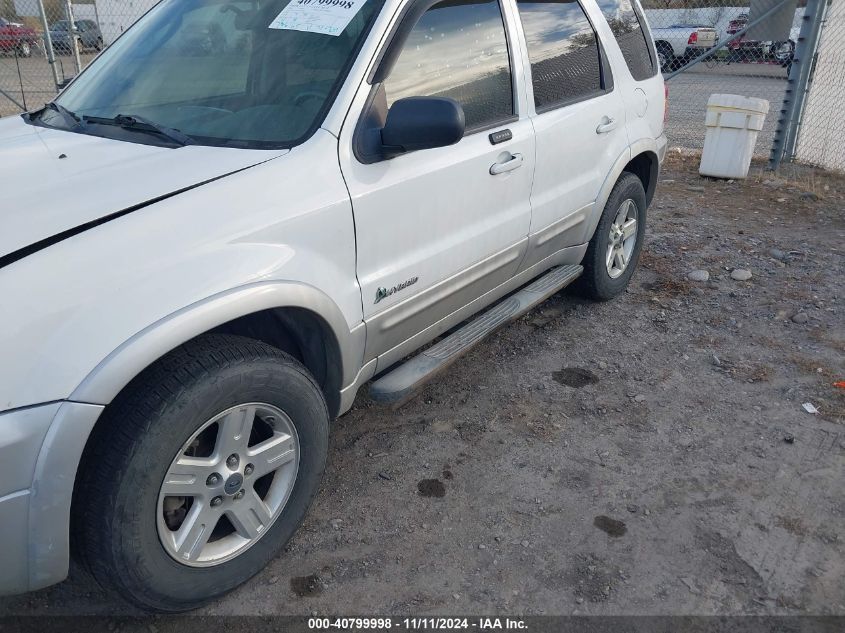 2006 Ford Escape Hybrid VIN: 1FMCU96H76KC96100 Lot: 40799998