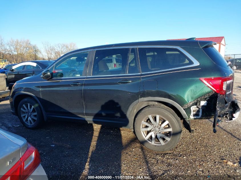 2019 Honda Pilot Ex-L VIN: 5FNYF6H54KB086017 Lot: 40800000