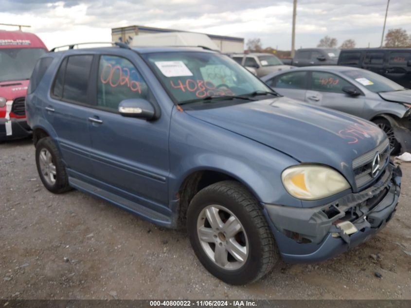 2005 Mercedes-Benz Ml 350 4Matic VIN: 4JGAB57E55A551762 Lot: 40800022