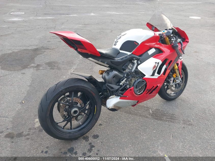 2024 Ducati Panigale V4 R VIN: ZDMDAGZW0RB008104 Lot: 40800052