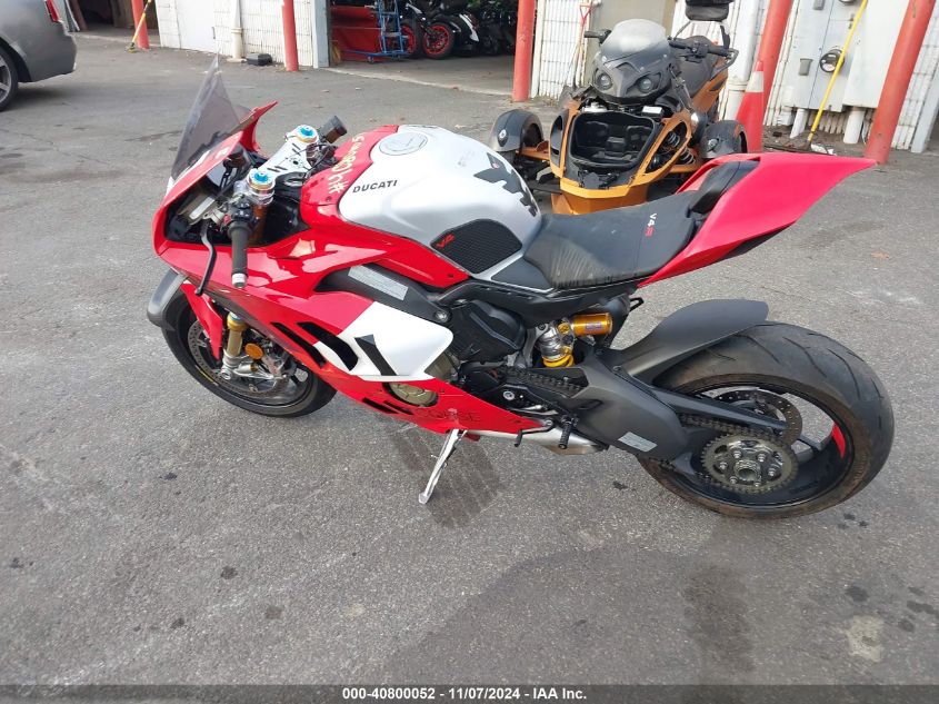 2024 Ducati Panigale V4 R VIN: ZDMDAGZW0RB008104 Lot: 40800052