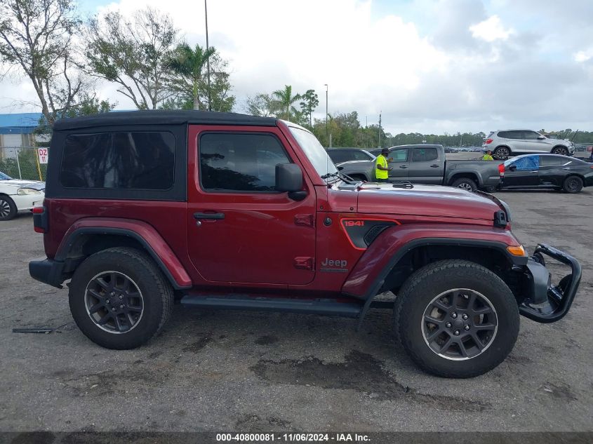 2021 Jeep Wrangler 80Th Anniversary 4X4 VIN: 1C4GJXAN3MW744578 Lot: 40800081