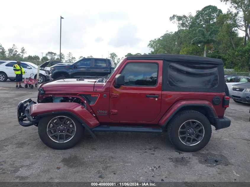 2021 Jeep Wrangler 80Th Anniversary 4X4 VIN: 1C4GJXAN3MW744578 Lot: 40800081