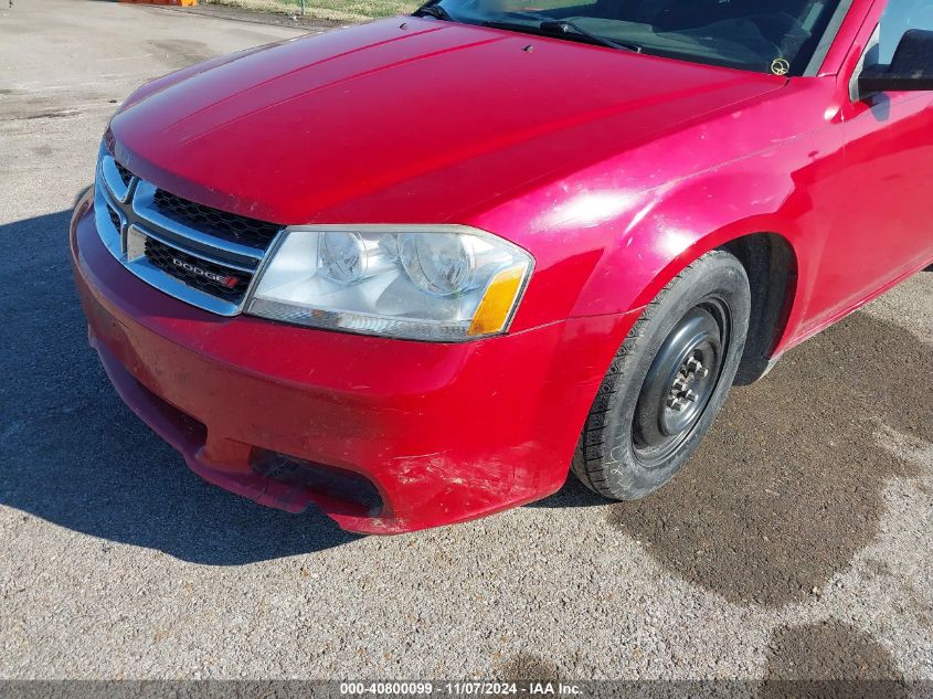 2014 Dodge Avenger Se VIN: 1C3CDZAB5EN111101 Lot: 40800099