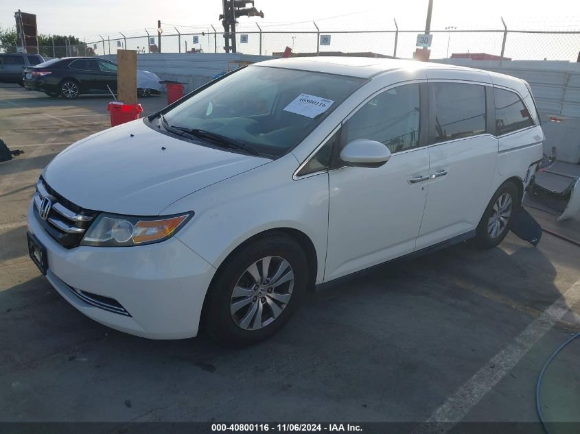 2016 Honda Odyssey Ex-L VIN: 5FNRL5H69GB022322 Lot: 40800116