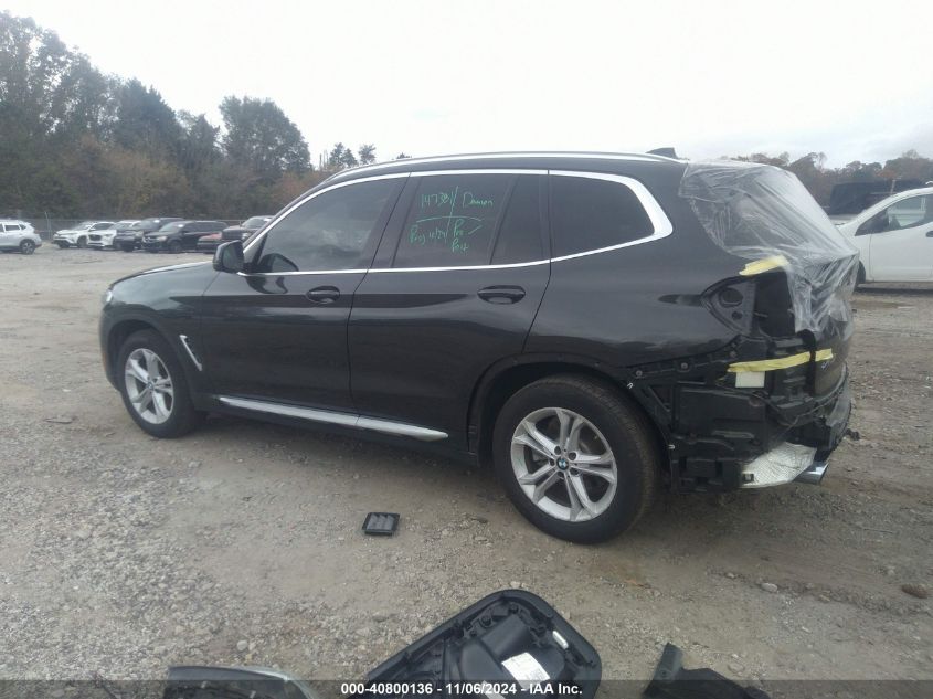 2020 BMW X3 Sdrive30I VIN: 5UXTY3C03L9B17706 Lot: 40800136