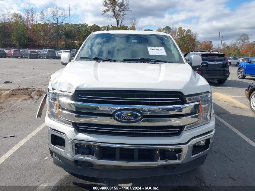 2019 Ford F-150 Lariat VIN: 1FTFW1E16KFC02180 Lot: 40800155