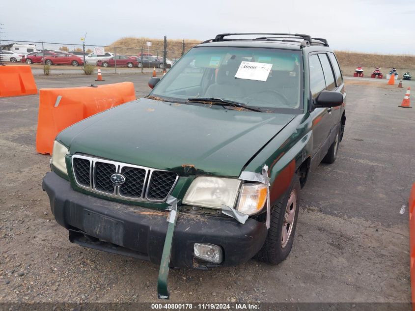 2002 Subaru Forester L VIN: JF1SF63542G756254 Lot: 40800178