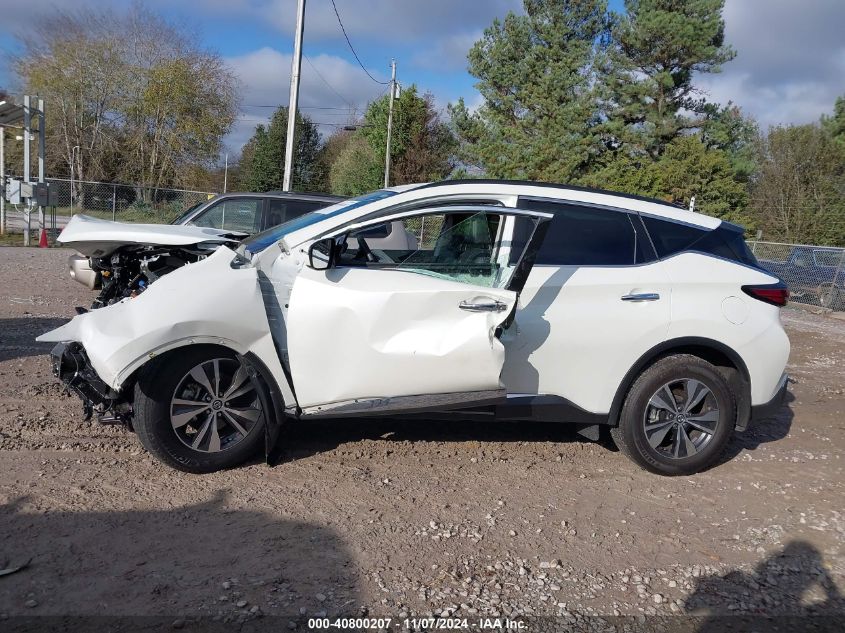 2022 Nissan Murano Sv Fwd VIN: 5N1AZ2BJ5NC126884 Lot: 40800207