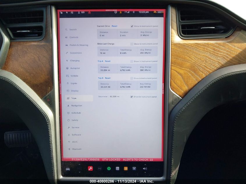 2020 Tesla Model S Long Range Dual Motor All-Wheel Drive/Long Range Plus Dual Motor All-Wheel Drive VIN: 5YJSA1E29LF398658 Lot: 40800286