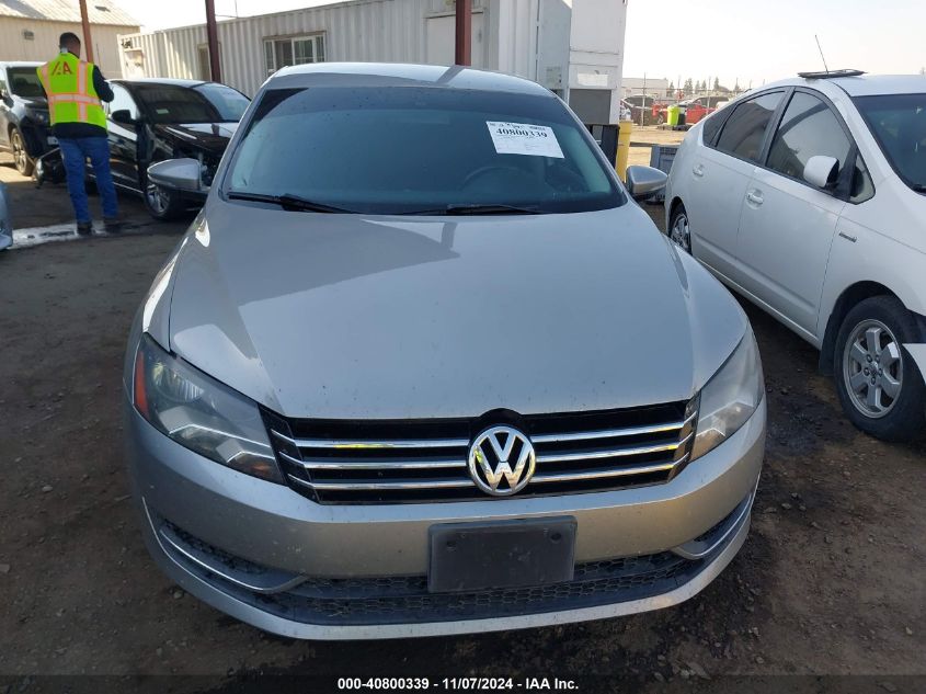 2012 Volkswagen Passat 2.5L Se VIN: 1VWBP7A35CC011243 Lot: 40800339