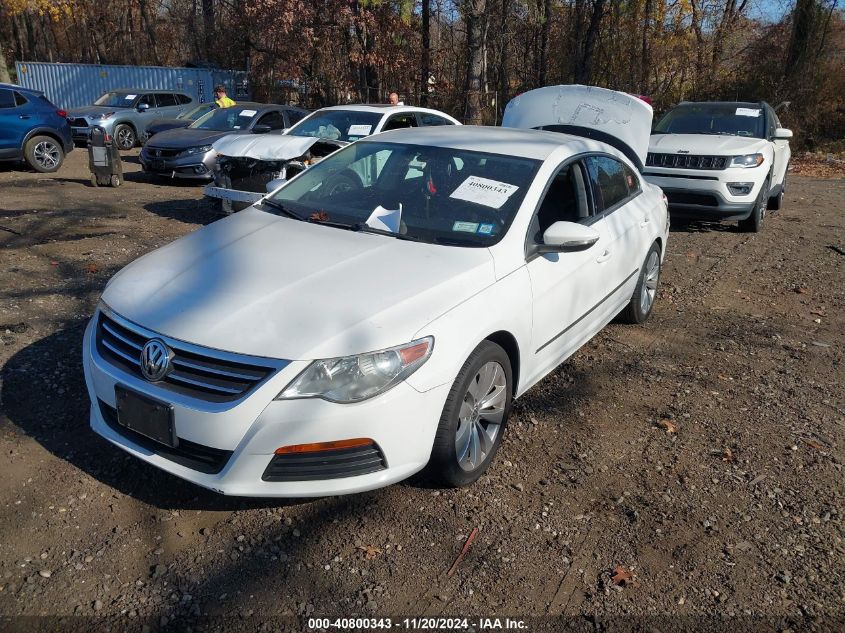 2012 Volkswagen Cc Sport VIN: WVWMP7AN1CE548192 Lot: 40800343