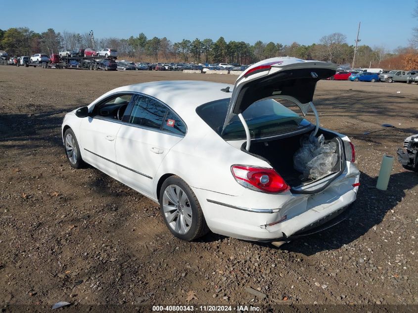 2012 Volkswagen Cc Sport VIN: WVWMP7AN1CE548192 Lot: 40800343