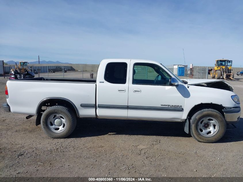 2002 Toyota Tundra Sr5 VIN: 5TBRN34102S299611 Lot: 40800360