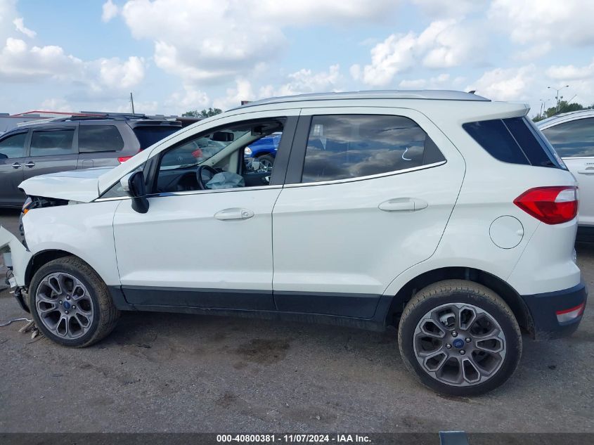 2021 Ford Ecosport Titanium VIN: MAJ6S3KL2MC425419 Lot: 40800381