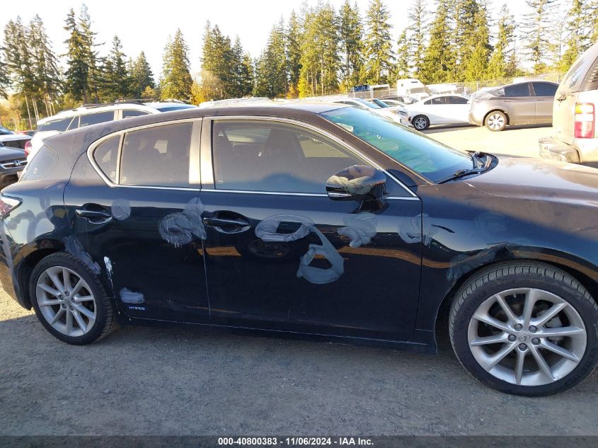 2012 Lexus Ct 200H Premium VIN: JTHKD5BH7C2053251 Lot: 40800383