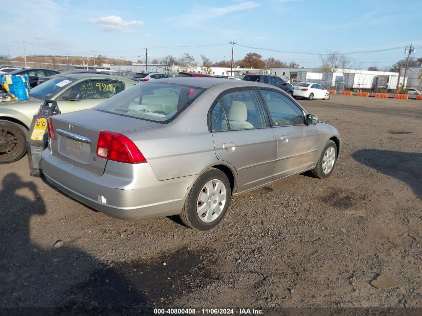 2001 Honda Civic Ex VIN: 2HGES26741H519079 Lot: 40800408