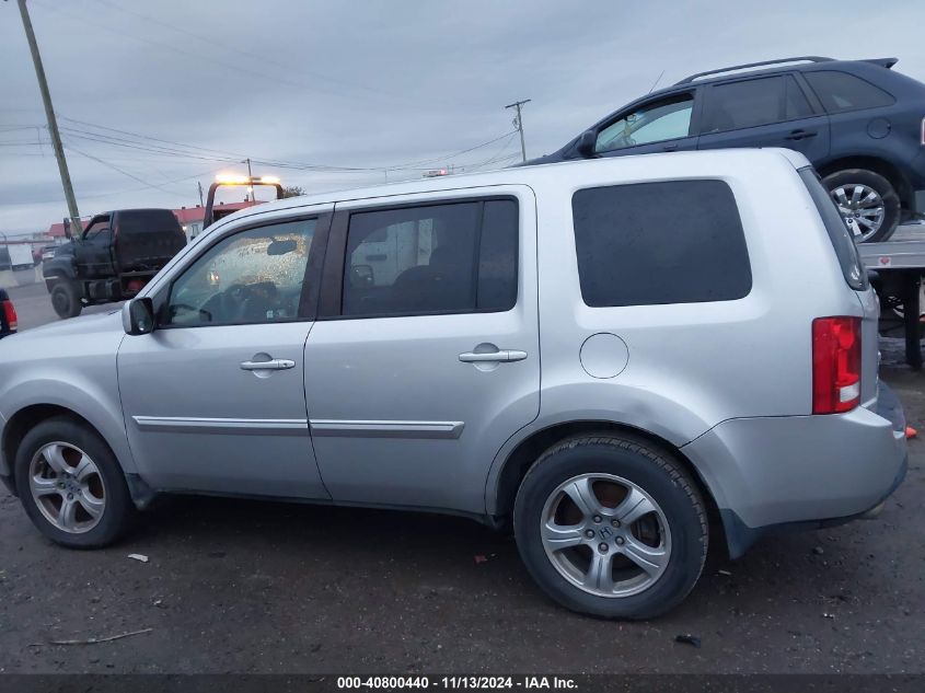 2012 Honda Pilot Ex-L VIN: 5FNYF3H57CB029438 Lot: 40800440