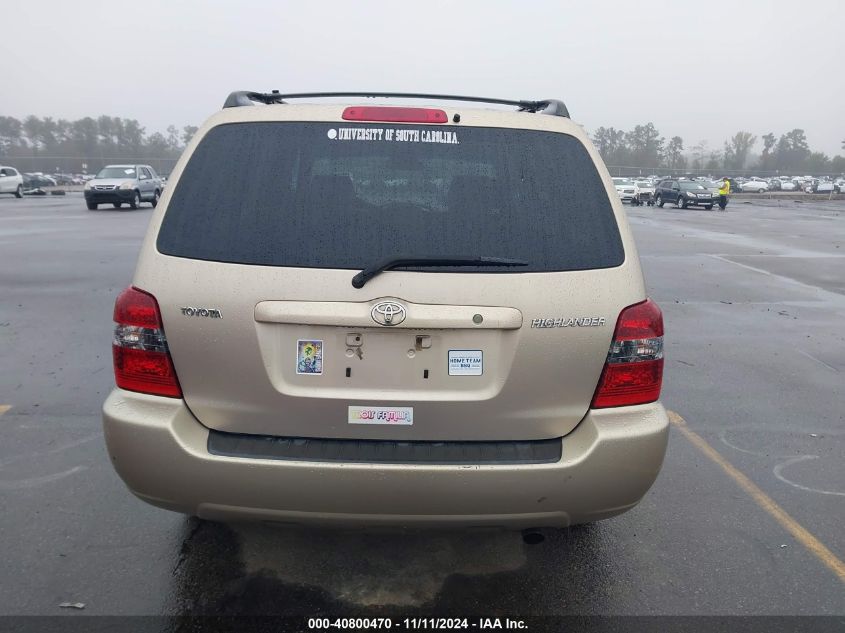 2004 Toyota Highlander VIN: JTEGD21A540077180 Lot: 40800470