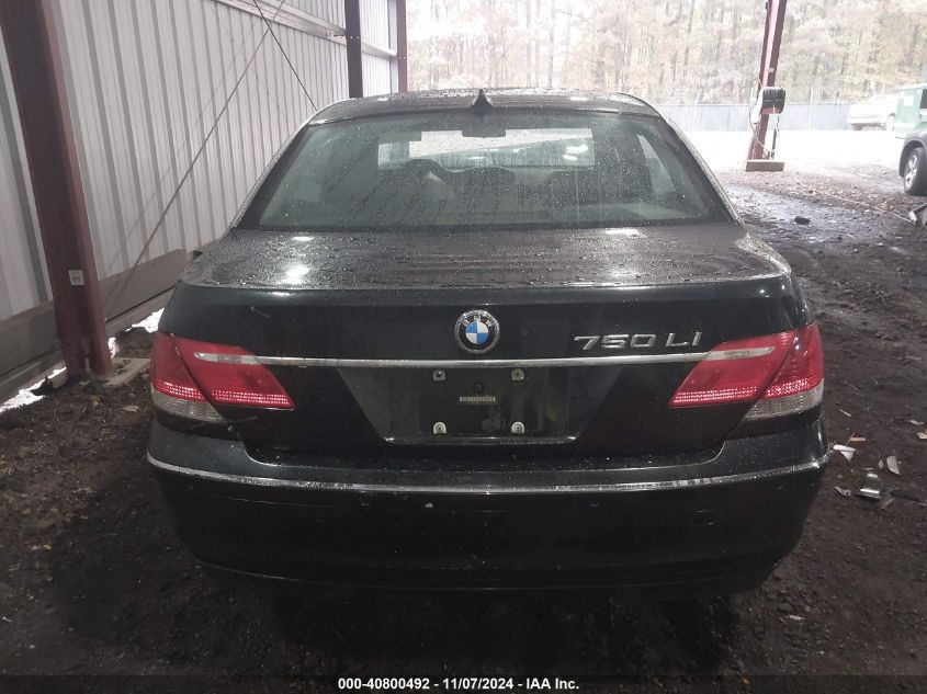 2006 BMW 750Li VIN: WBAHN83596DT63650 Lot: 40800492