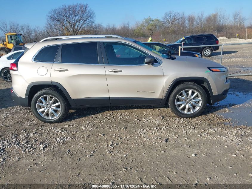 2014 Jeep Cherokee Limited VIN: 1C4PJMDS3EW269628 Lot: 40800565