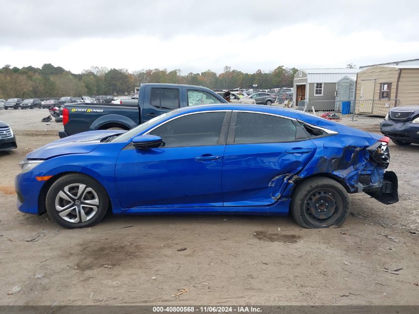 2018 Honda Civic Lx VIN: 19XFC2F50JE029474 Lot: 40800568