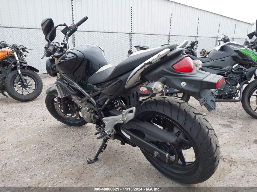 2009 Suzuki Sfv650 VIN: JS1VP55A292101262 Lot: 40800621