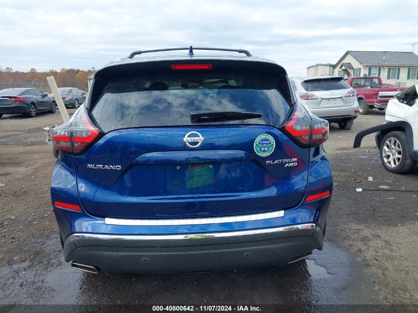 2022 Nissan Murano Platinum Intelligent Awd VIN: 5N1AZ2DSXNC112498 Lot: 40800642