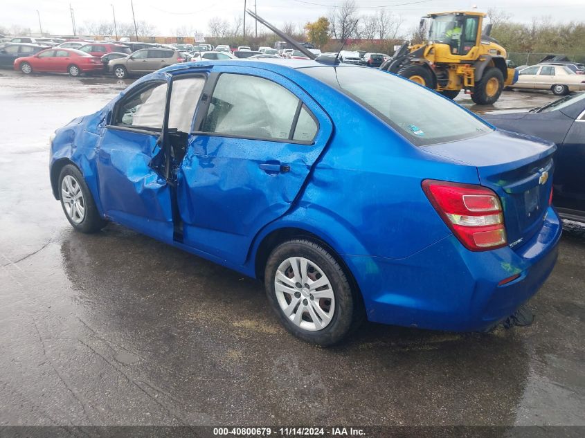 2017 Chevrolet Sonic Ls Auto VIN: 1G1JB5SH0H4145891 Lot: 40800679