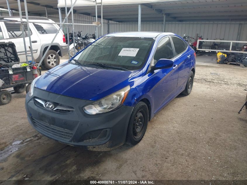 VIN KMHCT4AE2EU698614 2014 HYUNDAI ACCENT no.2