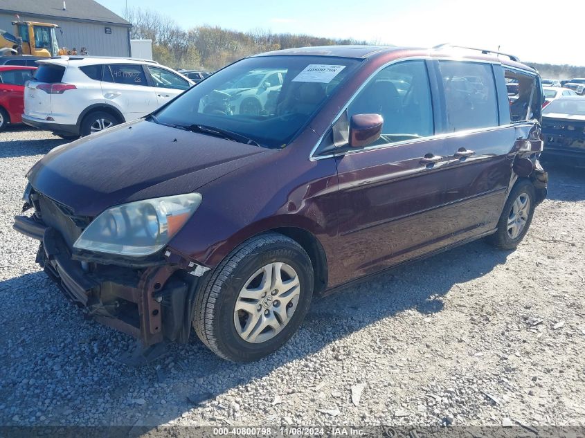 2007 Honda Odyssey Ex-L VIN: 5FNRL38657B460033 Lot: 40800798